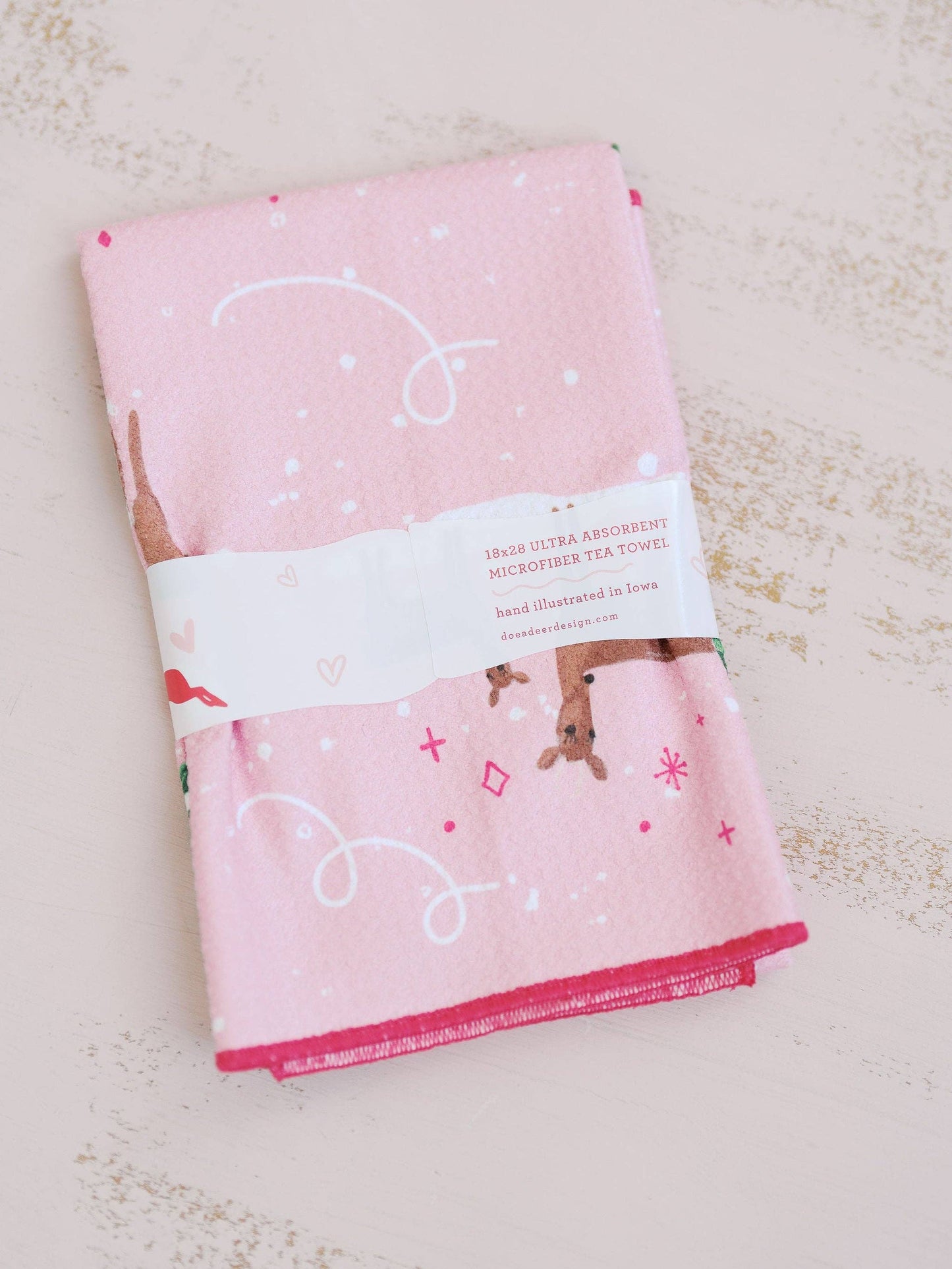 Forest Friends Holiday Waffle Towel