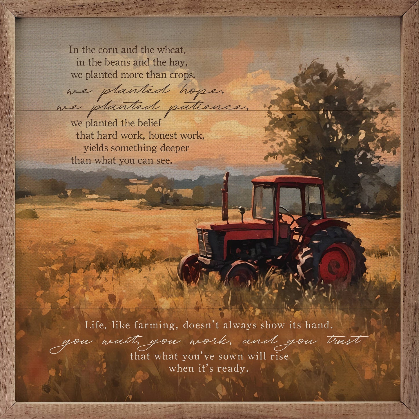 We Planted Hope Wooden Decor