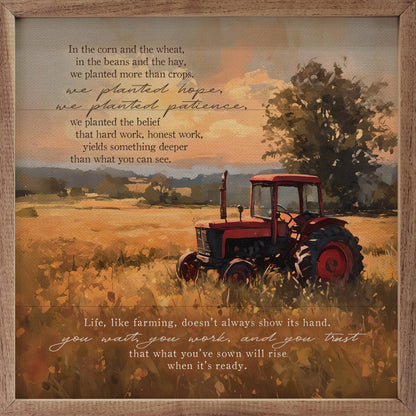 We Planted Hope Wooden Decor