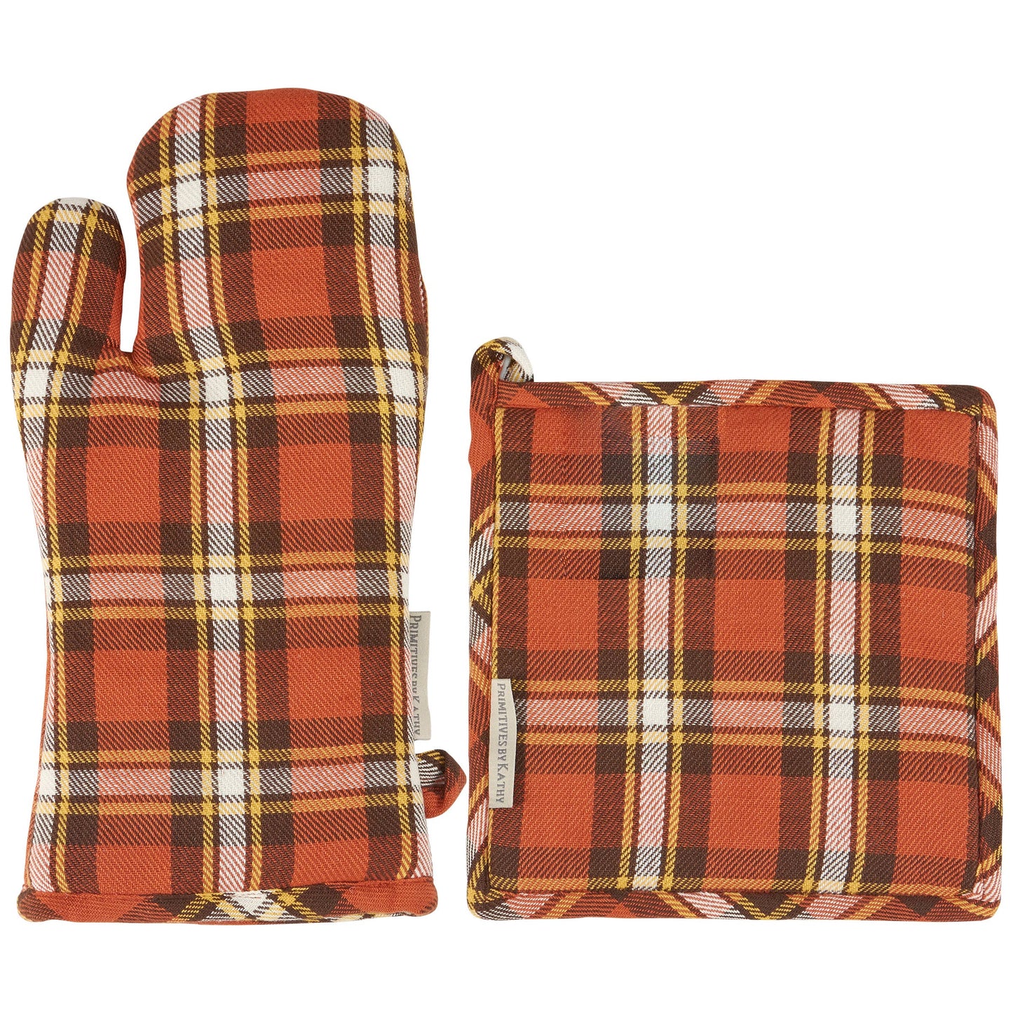 Fall Plaid Oven Mitt & Pot Holder
