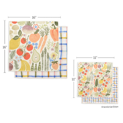 Farm Stand Microfiber Towel Set - Set of 4