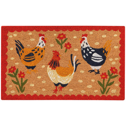 Free Range Chickens Doormat