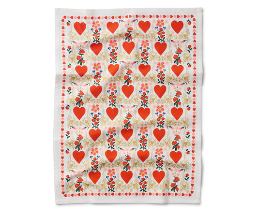Valentine's Day Tea Towel