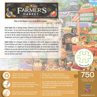 Farmer's Market 'Sale on the Square' Puzzle - 750 Piece - American Farm Company