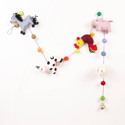 Farm Animals Felt Garland - American Farm Company