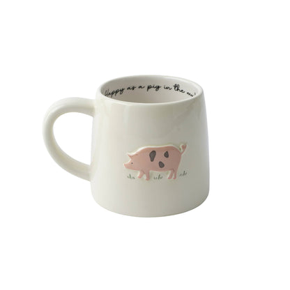 Pig 'Happy As A Pig In The Mud' Mug