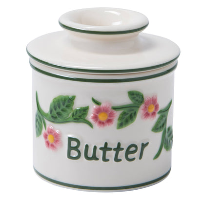 The Original Butter Bell® Crock - Raised Floral