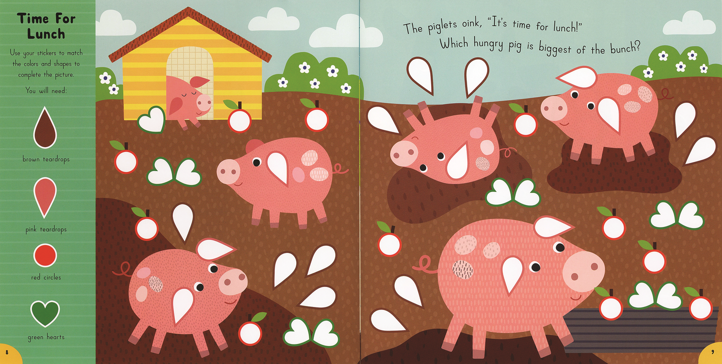 'Match and Stick: On the Farm' Sticker Book - American Farm Company