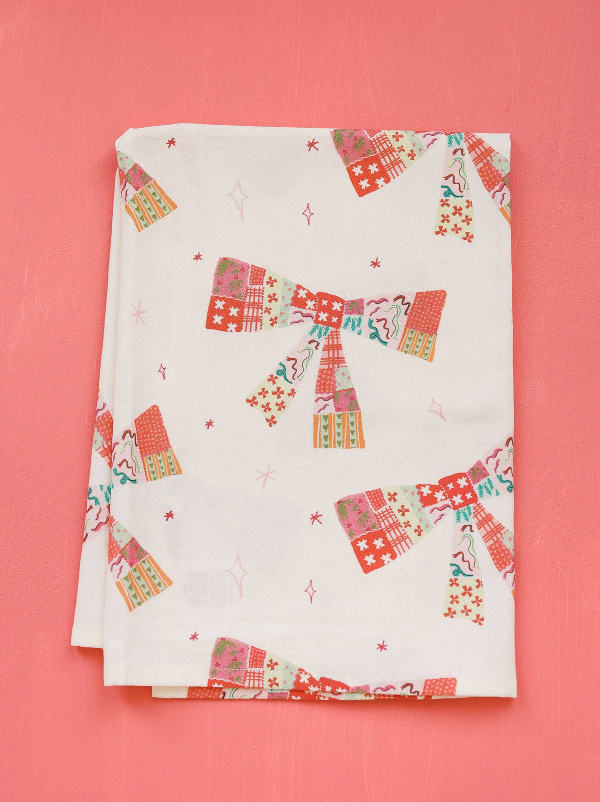 Patchwork Bows Flour Sack Towel