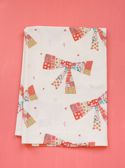 Patchwork Bows Flour Sack Towel
