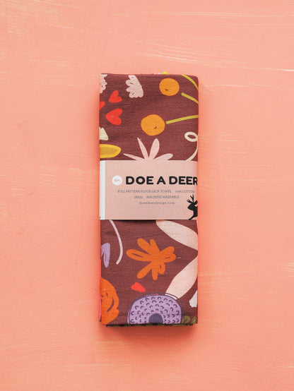 Fall Floral Flour Sack Towel
