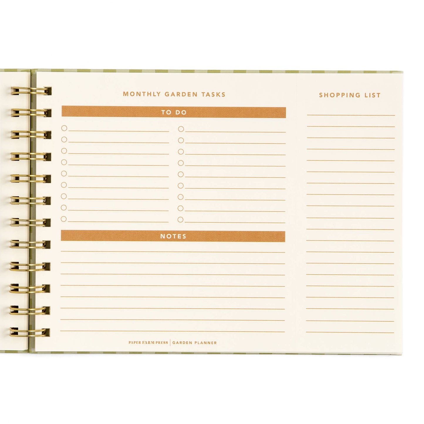 Life On The Homestead Gingham Garden Planner