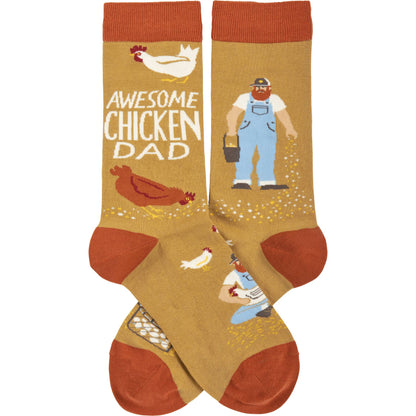 'Awesome Chicken Dad' Socks