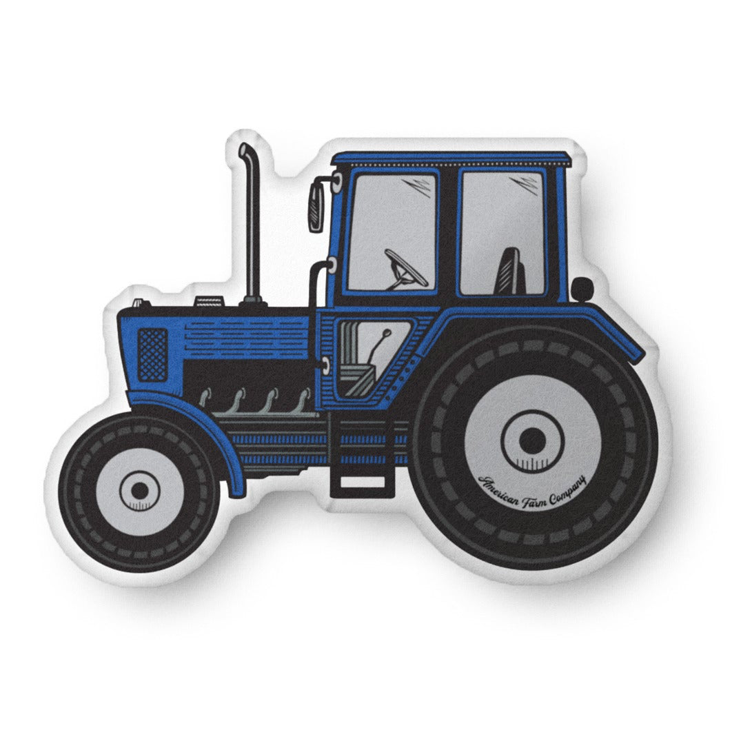 Blue Tractor Pillow - American Farm Company