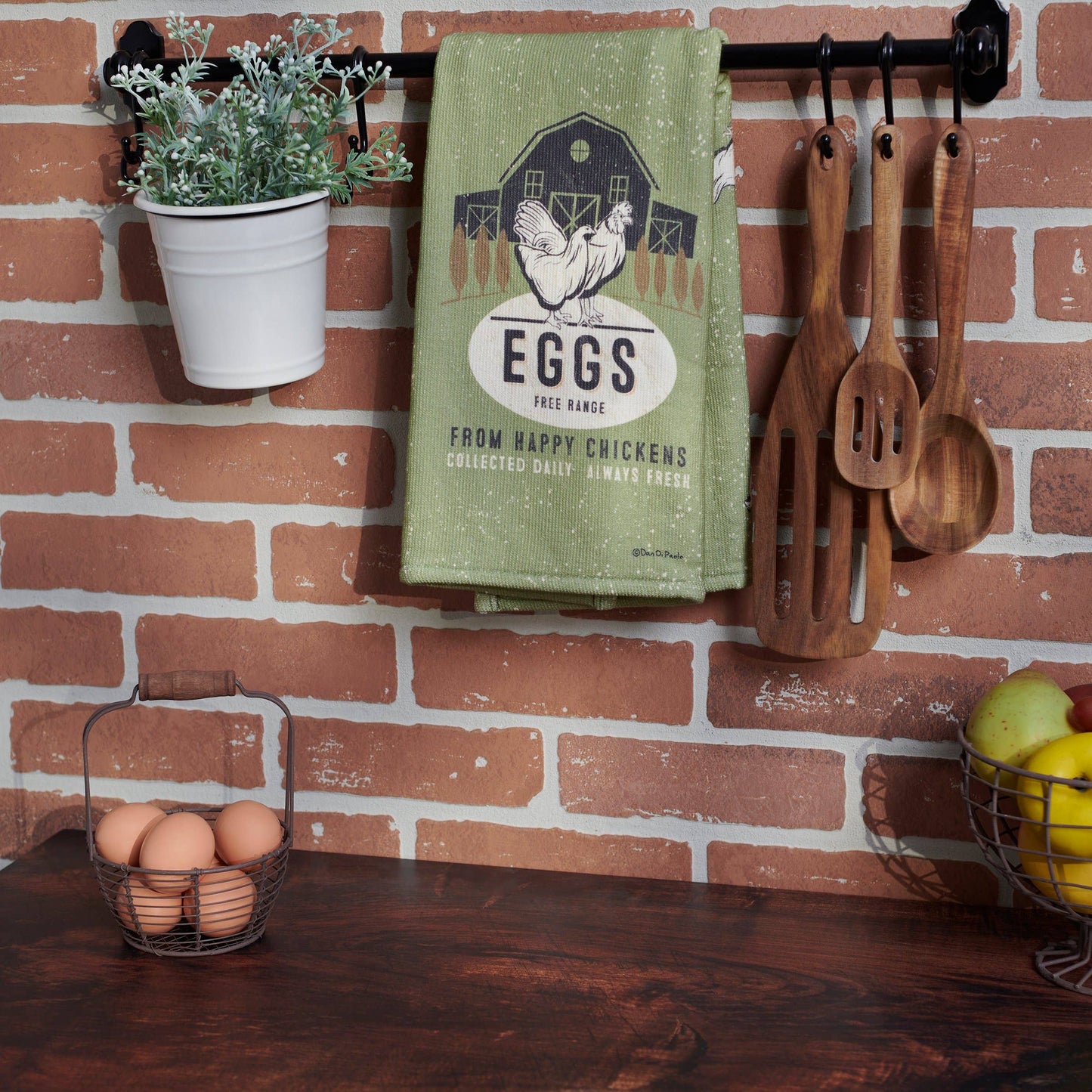 'Eggs Free Range' Kitchen Towel