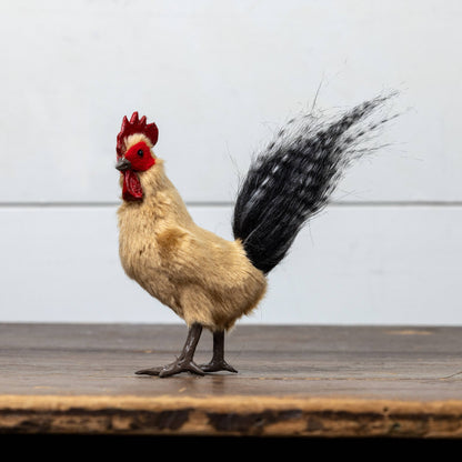 Standing Tan Rooster Figurine