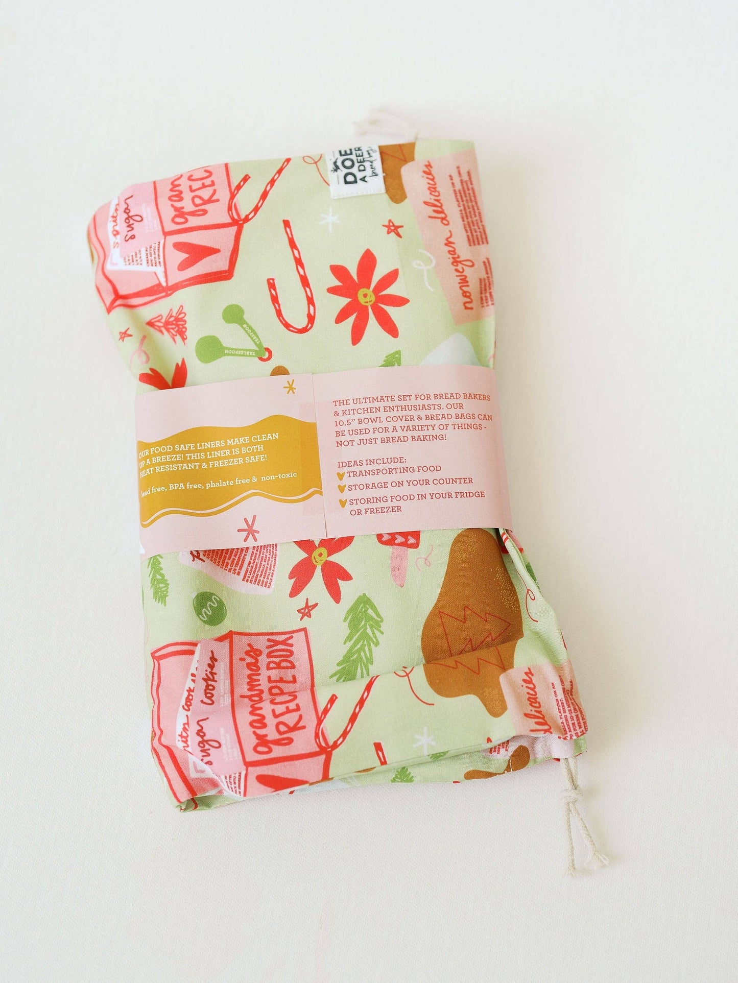 Heirloom Baking Bread Bag & Bowl Cover