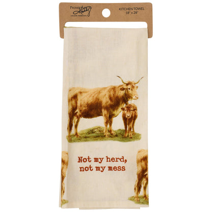 'Not My Herd Not My Mess' Kitchen Towel