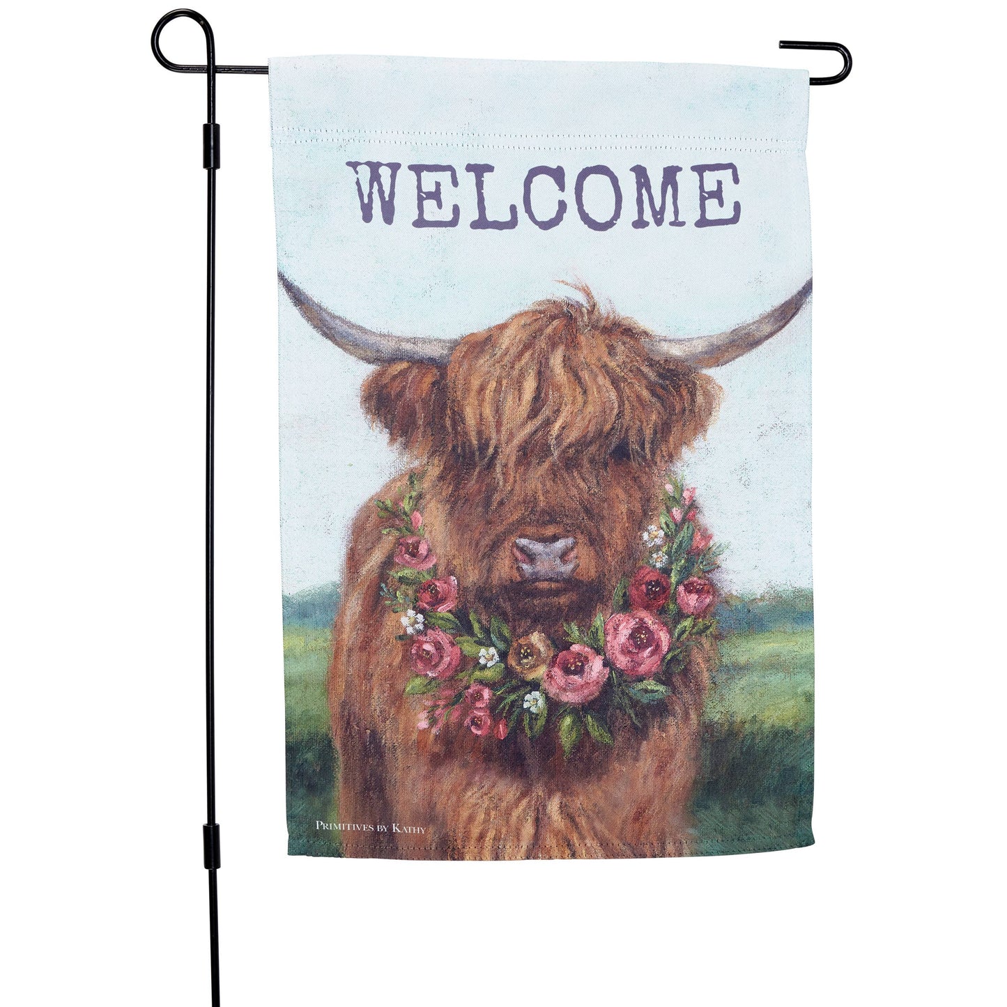 Floral Highland Garden Flag