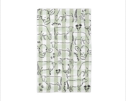 Dairy Cow Waffle Kitchen Towel