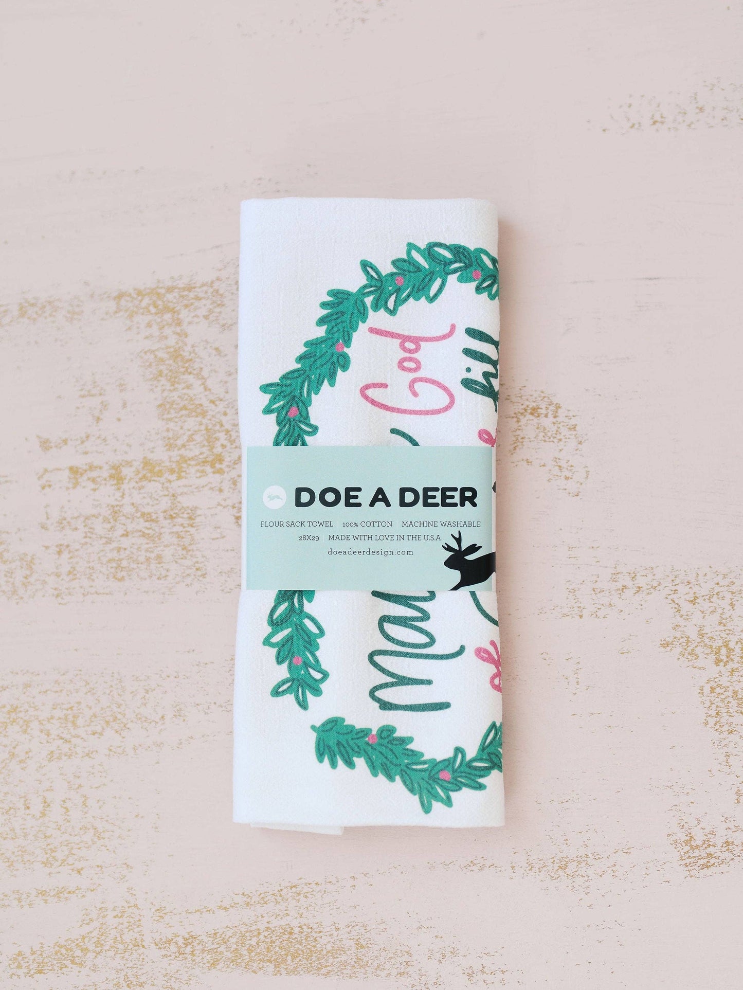 'May the God of Hope' Holiday Tea Towel