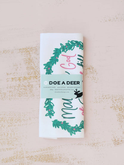 'May the God of Hope' Holiday Tea Towel