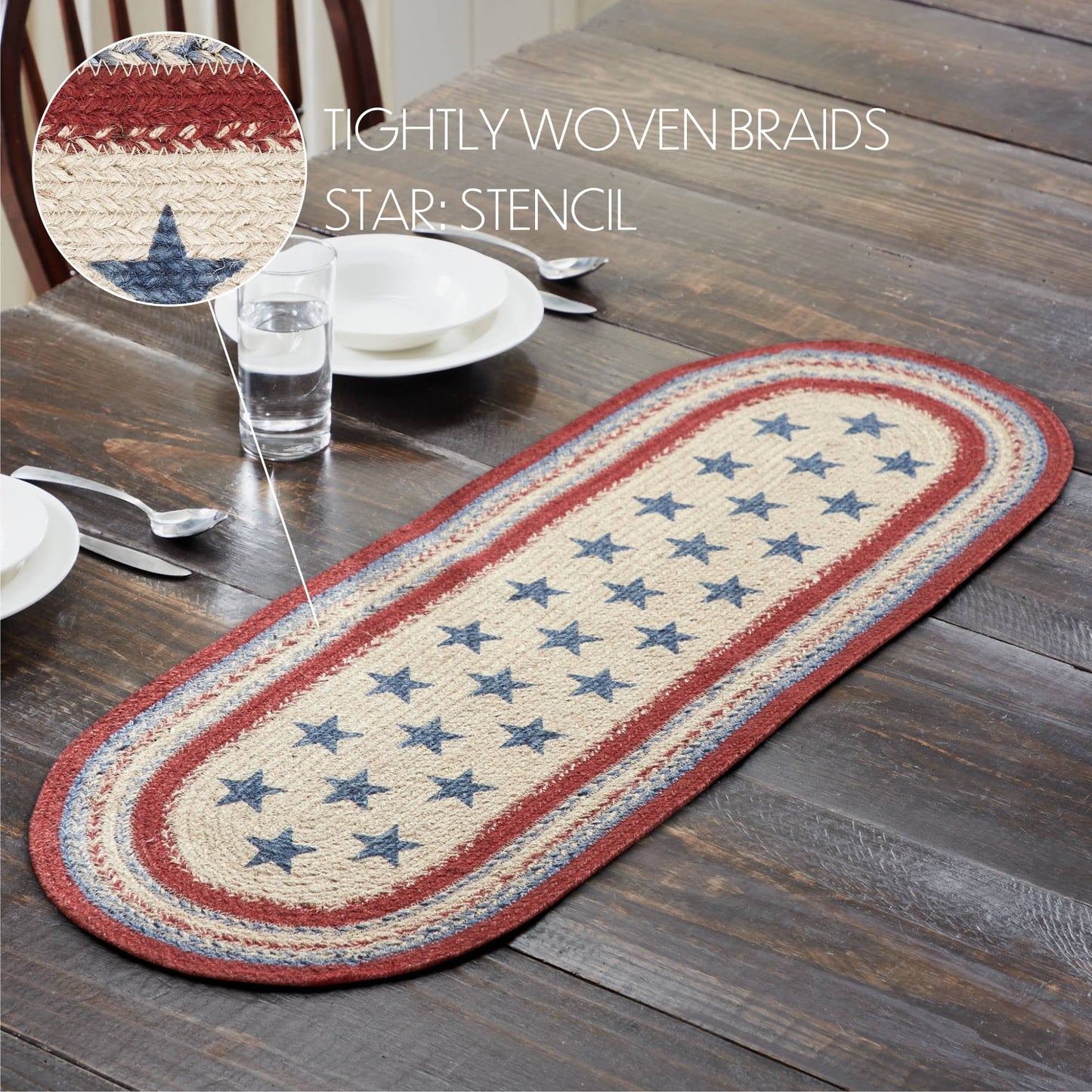 Celebration Jute Oval Runner