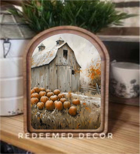 Harvest Barn Arch Top Framed Art