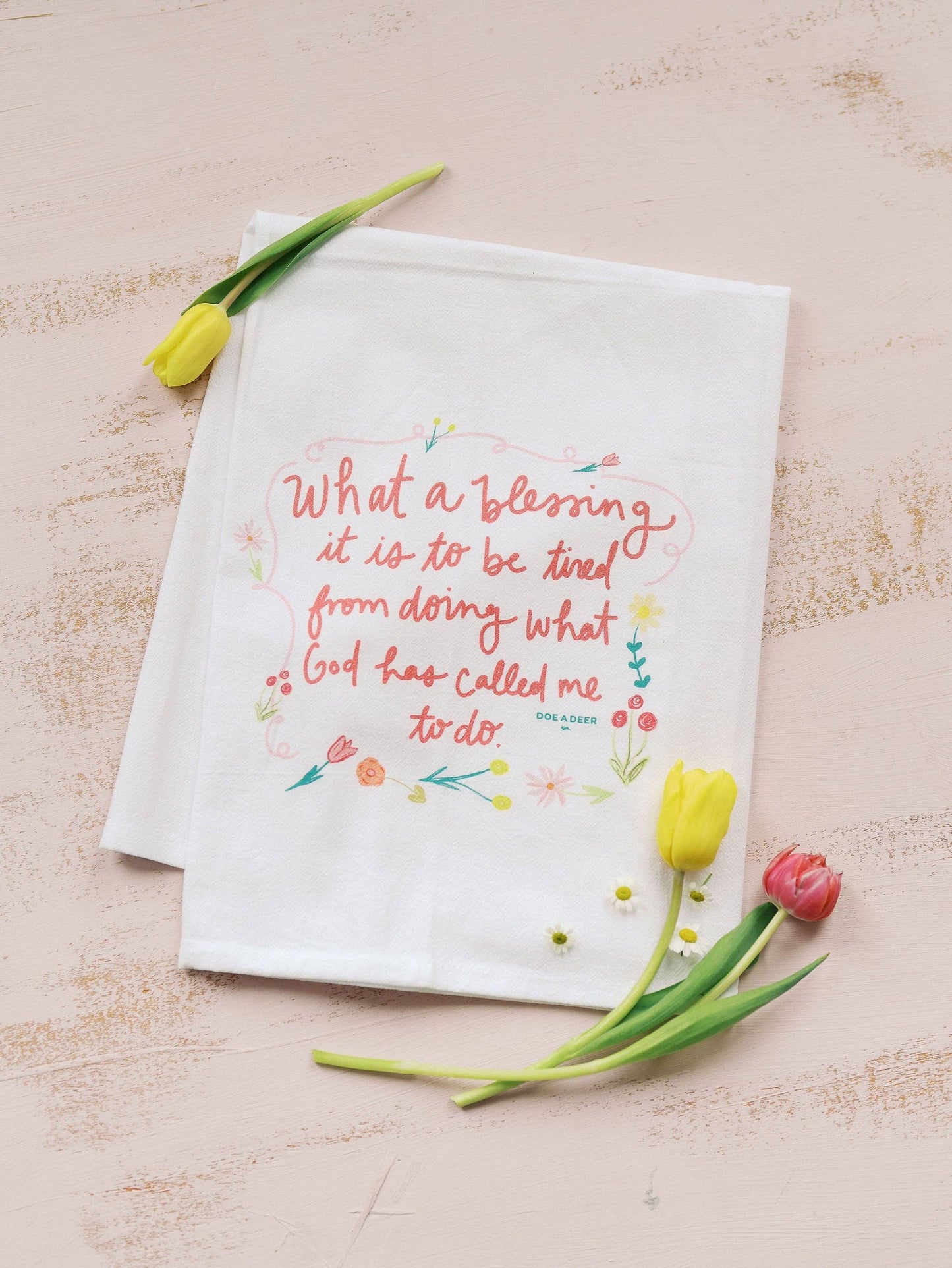 What A Blessing Flour Sack Towel