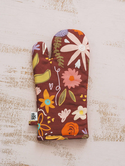 Fall Floral Oven Mitt