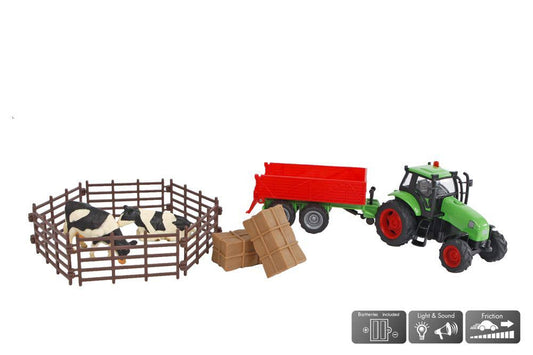 Tractor Toy with Trailer & Accessories - American Farm Company