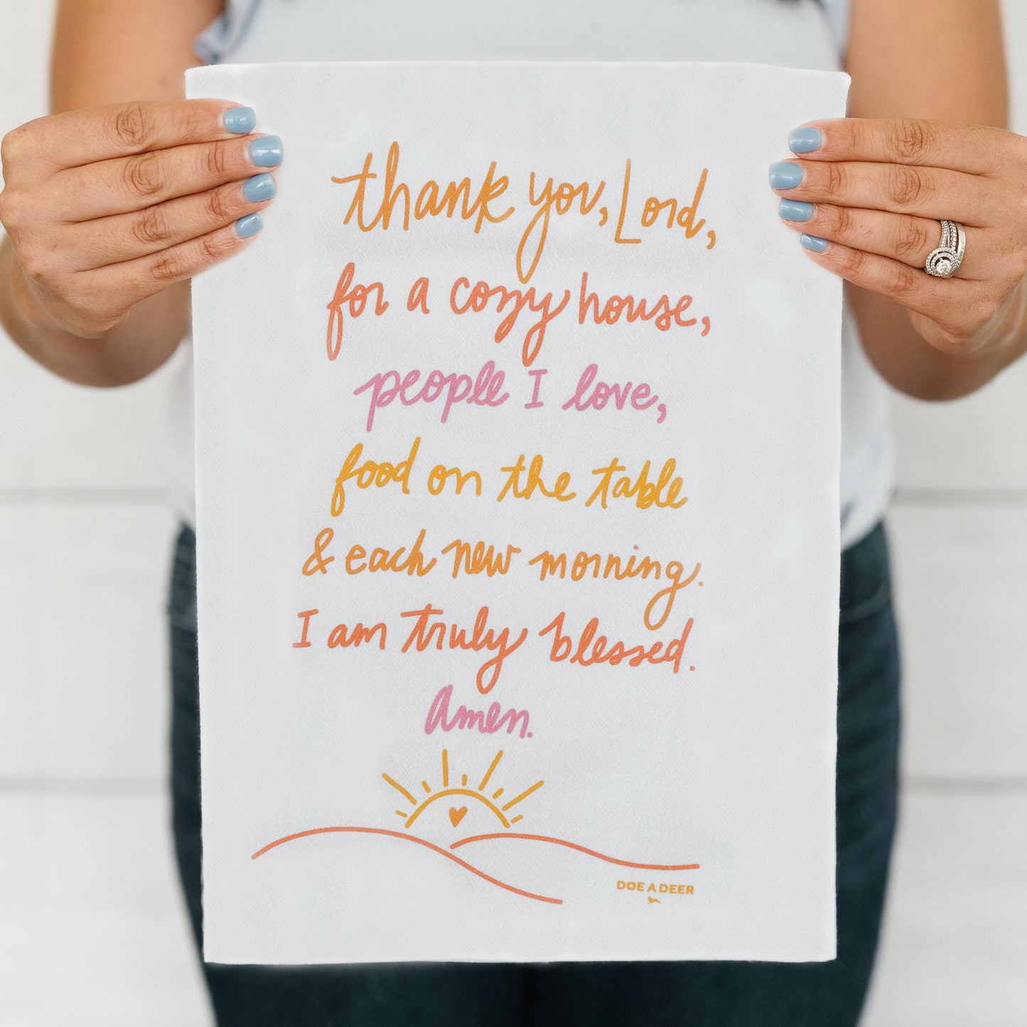 'Thank You Lord' Flour Sack Towel