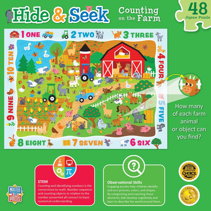 Hide & Seek 'Counting on the Farm' Puzzle - 48 Piece - American Farm Company