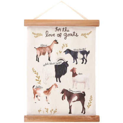 'For The Love Of Goats' Wall Decor