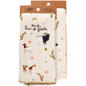 'For The Love Of Goats' Kitchen Towel