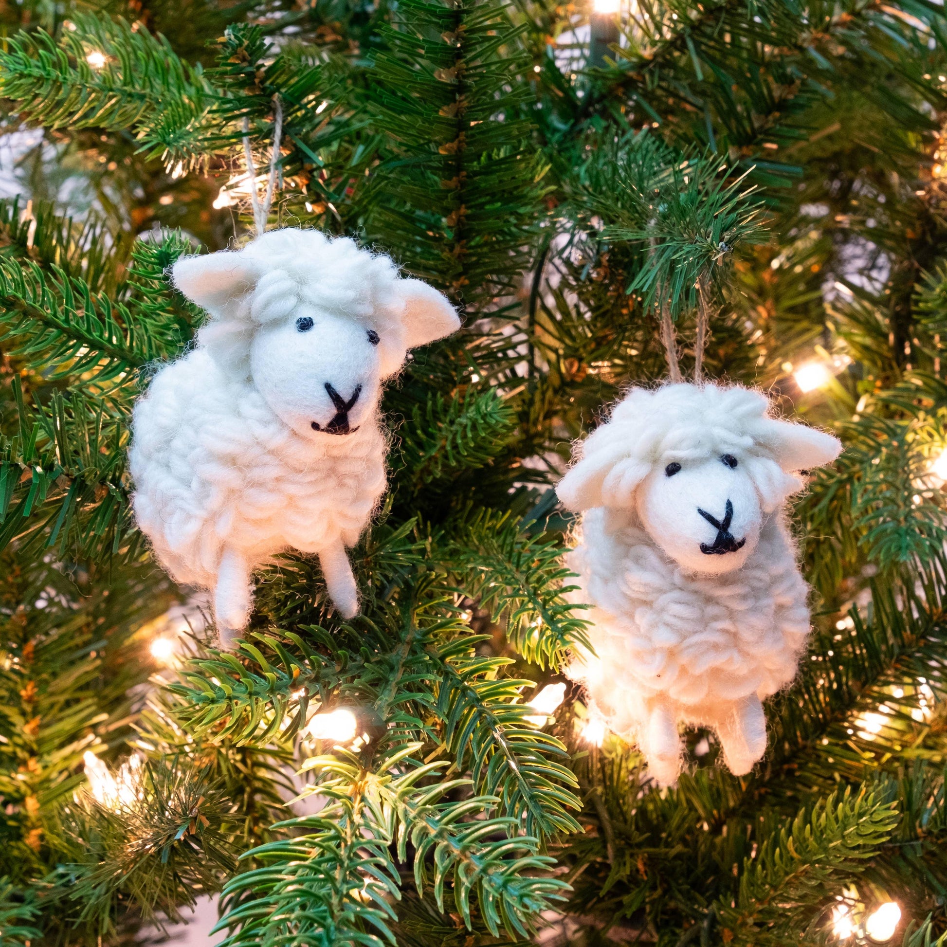 White Sheep Ornament - American Farm Company