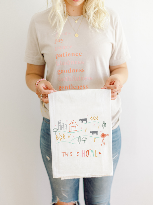 'This Is Home' Flour Sack Towel