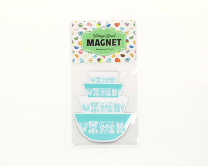 Vintage Mixing Bowl Stack Magnet