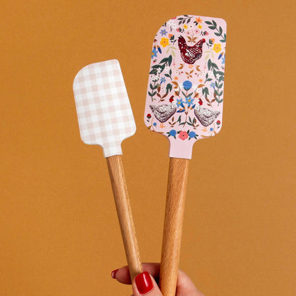Chicken & Flowers Spatula Set
