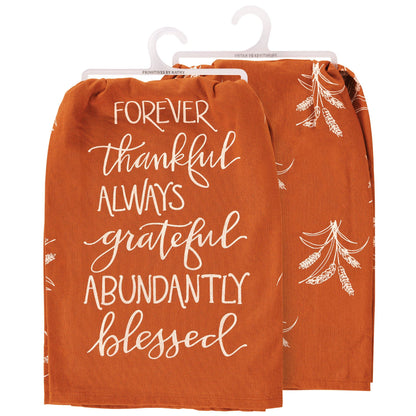 'Thankful Grateful Blessed' Kitchen Towel