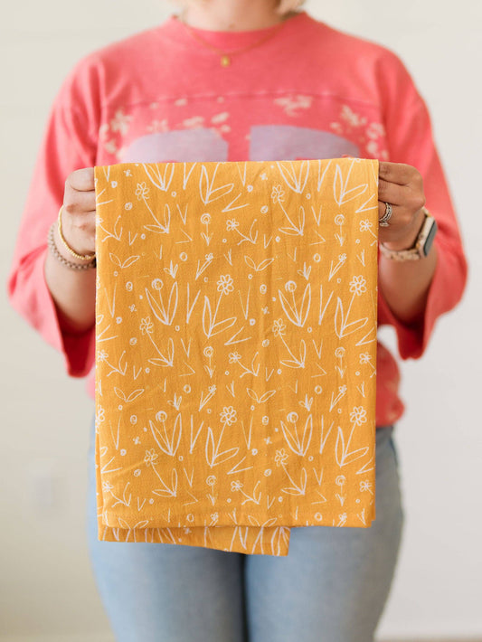 Golden Meadow | Full Pattern Tea Towel