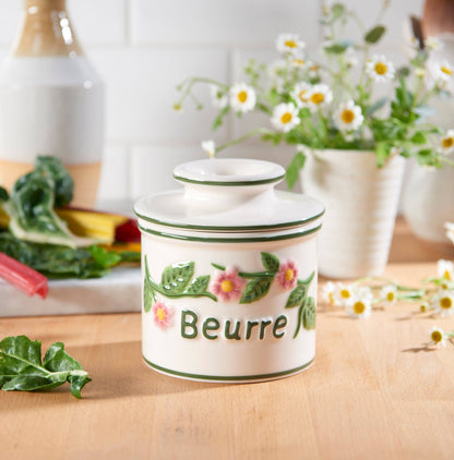 The Original Butter Bell® Crock - Raised Floral