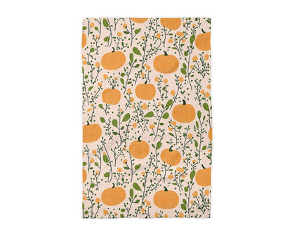 Pumpkin Fall Waffle Kitchen Towel