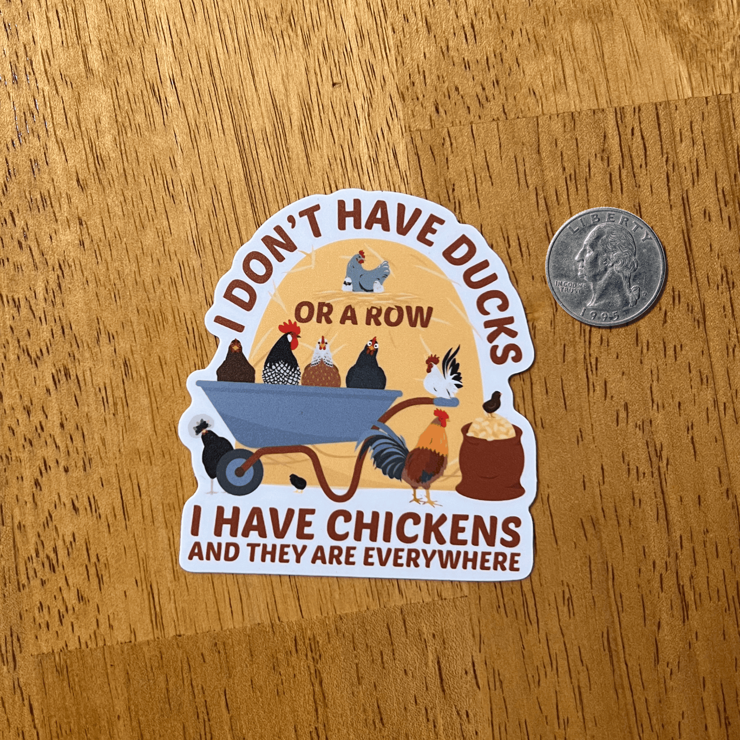 Chickens Everywhere' Sticker
