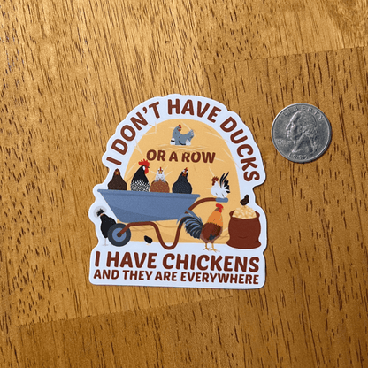 Chickens Everywhere' Sticker