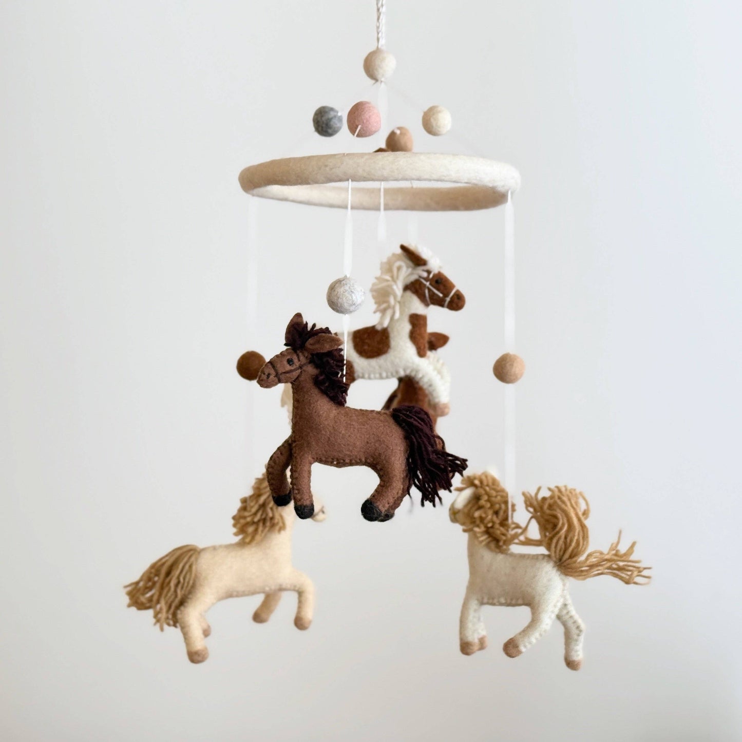 Horse Felt Baby Mobile