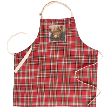 Christmas Highland Cow Apron