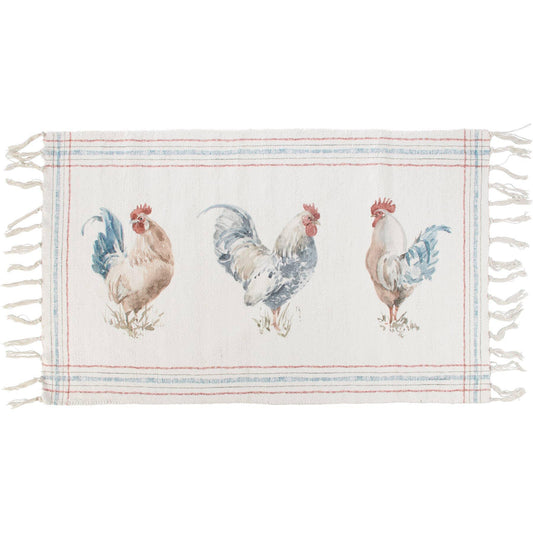 Rooster Trio Rug