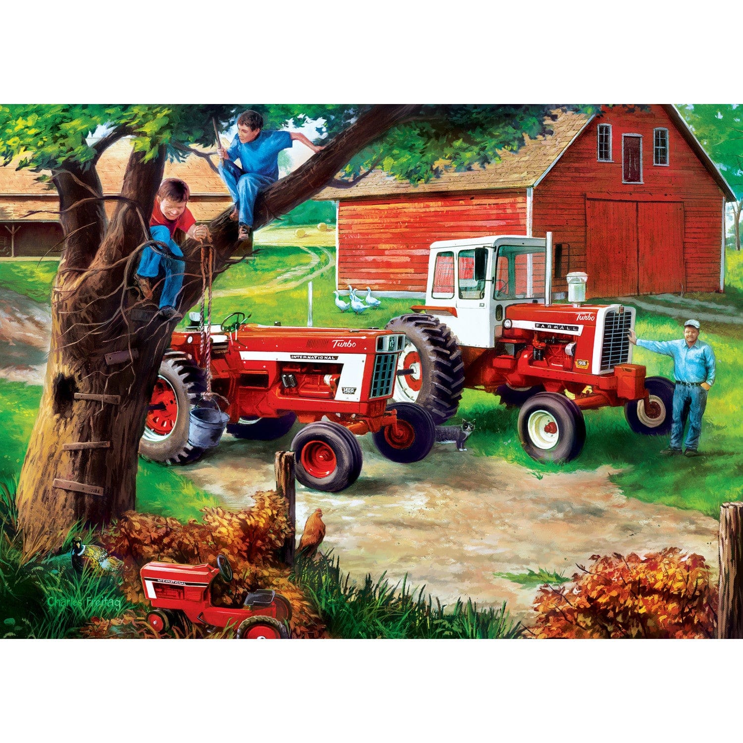 Farmall 'Boys and Their Toys' Puzzle - 1000 Piece - American Farm Company