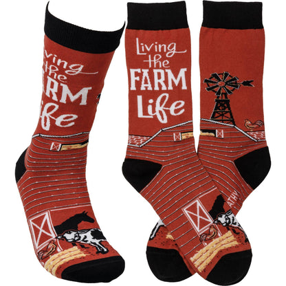 'Living The Farm Life' Socks